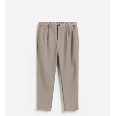 Reserved - Spodnie chino carrot z wełną - brązowy - male - Size: S,M,L,XL Reserved - Spodnie chino carrot z wełną - brązowy - male - Size: S,M,L,XL