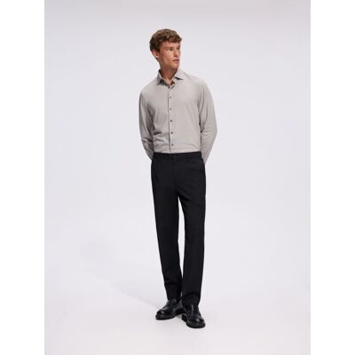 Reserved - Spodnie chino carrot z wełną - czarny - male - Size: S,M,L,XL Reserved - Spodnie chino carrot z wełną - czarny - male - Size: S,M,L,XL