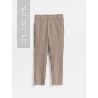 Reserved - Gładkie spodnie chino slim - brązowy - male - Size: 28,29,30,31,32,33,34,36 Reserved - Gładkie spodnie chino slim - brązowy - male - Size: 28,29,30,31,32,33,34,36