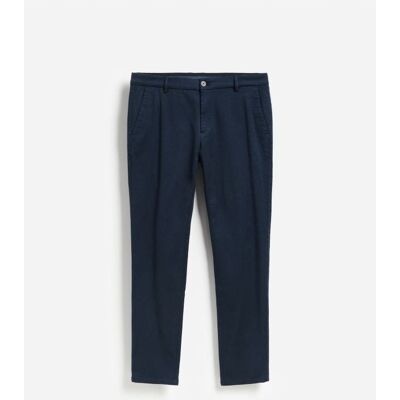 Reserved - Spodnie slim fit z mikrowzorem - granatowy - male - Size: 29,30,31,32,33,34,36,38 Reserved - Spodnie slim fit z mikrowzorem - granatowy - male - Size: 29,30,31,32,33,34,36,38