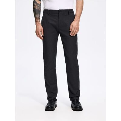 Reserved - Spodnie slim fit z mikrowzorem - czarny - male - Size: 29,30,31,32,33,34,36,38 Reserved - Spodnie slim fit z mikrowzorem - czarny - male - Size: 29,30,31,32,33,34,36,38