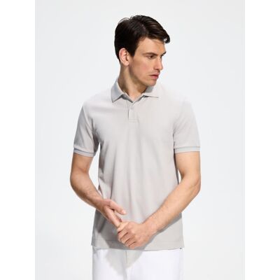 Reserved - Koszulka polo regular fit - jasnoszary - male - Size: S,M,L,XL,XXL Reserved - Koszulka polo regular fit - jasnoszary - male - Size: S,M,L,XL,XXL