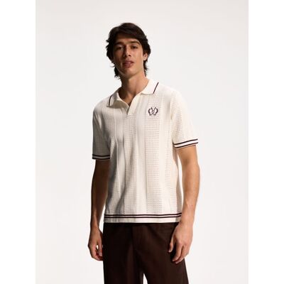 Reserved - Sweter polo - złamana biel - male - Size: S,M,L,XL,XXL Reserved - Sweter polo - złamana biel - male - Size: S,M,L,XL,XXL