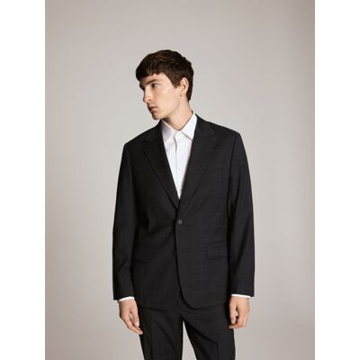 Reserved - Marynarka slim fit z dodatkiem wełny - szary - male - Size: 48 S,50 M,52 L,54 XL Reserved - Marynarka slim fit z dodatkiem wełny - szary - male - Size: 48 S,50 M,52 L,54 XL