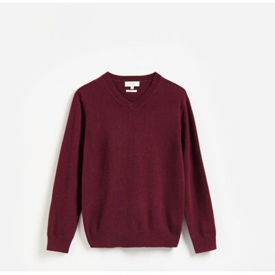 Reserved - Sweter z wełną merino - bordowy - male - Size: S,M,L,XL Reserved - Sweter z wełną merino - bordowy - male - Size: S,M,L,XL