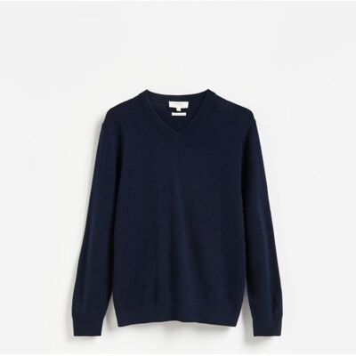 Reserved - Sweter z wełny merino i kaszmiru - granatowy - male - Size: S,M,L,XL Reserved - Sweter z wełny merino i kaszmiru - granatowy - male - Size: S,M,L,XL
