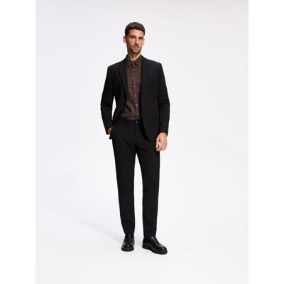 Reserved - Marynarka slim fit z domieszką wiskozy - czarny - male - Size: 48 S,50 M,52 L,54 XL,56 XXL Reserved - Marynarka slim fit z domieszką wiskozy - czarny - male - Size: 48 S,50 M,52 L,54 XL,56 XXL