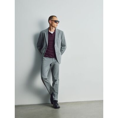 Reserved - Marynarka slim fit z dodatkiem wiskozy - ciemnoszary - male - Size: 48 S,50 M,52 L,54 XL,56 XXL Reserved - Marynarka slim fit z dodatkiem wiskozy - ciemnoszary - male - Size: 48 S,50 M,52 L,54 XL,56 XXL