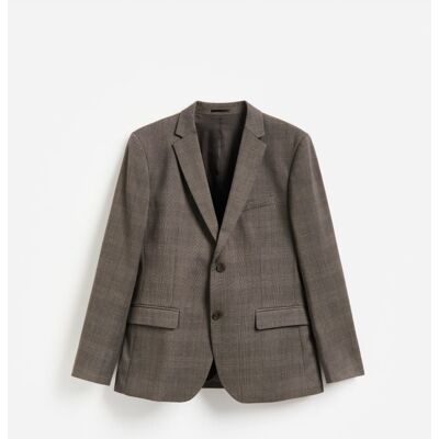 Reserved - Marynarka slim fit w kratę - brązowy - male - Size: 48 S,50 M,52 L,54 XL,56 XXL Reserved - Marynarka slim fit w kratę - brązowy - male - Size: 48 S,50 M,52 L,54 XL,56 XXL