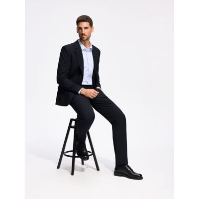 Reserved - Spodnie garniturowe slim fit - granatowy - male - Size: 48 S,50 M,52 L,54 XL,56 XXL Reserved - Spodnie garniturowe slim fit - granatowy - male - Size: 48 S,50 M,52 L,54 XL,56 XXL