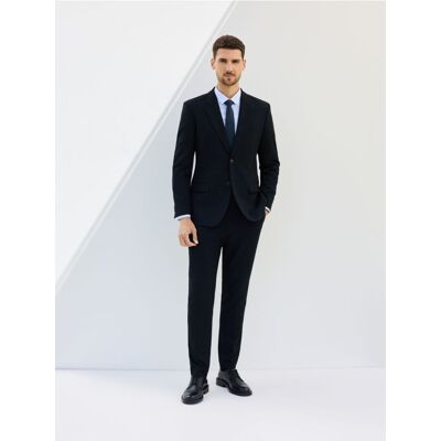 Reserved - Spodnie garniturowe slim fit - granatowy - male - Size: 48 S,50 M,52 L,54 XL,56 XXL Reserved - Spodnie garniturowe slim fit - granatowy - male - Size: 48 S,50 M,52 L,54 XL,56 XXL