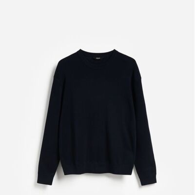 Reserved - Sweter z dodatkiem modalu - granatowy - male - Size: S,M,L,XL,XXL Reserved - Sweter z dodatkiem modalu - granatowy - male - Size: S,M,L,XL,XXL