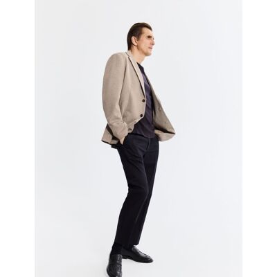 Reserved - Marynarka slim fit z dodatkiem wiskozy - brązowy - male - Size: S,M,L,XL,XXL Reserved - Marynarka slim fit z dodatkiem wiskozy - brązowy - male - Size: S,M,L,XL,XXL
