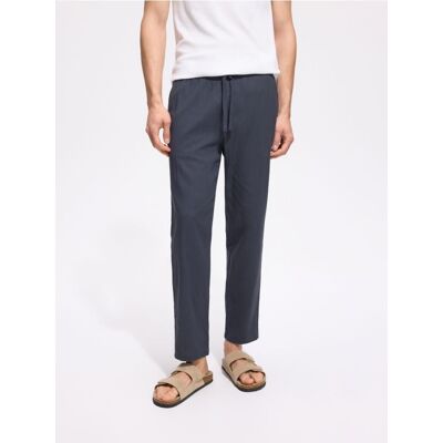 Reserved - Bawełniane spodnie jogger - granatowy - male - Size: S,M,L,XL Reserved - Bawełniane spodnie jogger - granatowy - male - Size: S,M,L,XL