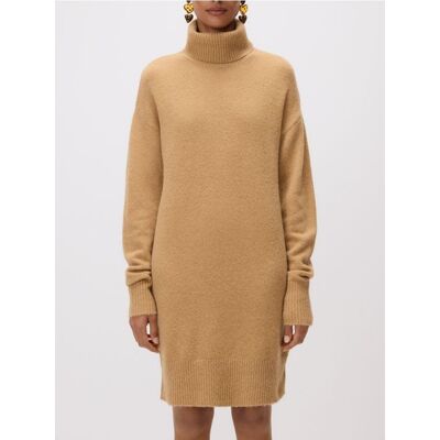 Reserved - Sukienka z wełną - brązowy - female - Size: XS,S,M,L Reserved - Sukienka z wełną - brązowy - female - Size: XS,S,M,L