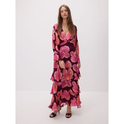 Reserved - Sukienka maxi z autorskim wzorem - wielobarwny - female - Size: XS,S,M,L,XL Reserved - Sukienka maxi z autorskim wzorem - wielobarwny - female - Size: XS,S,M,L,XL