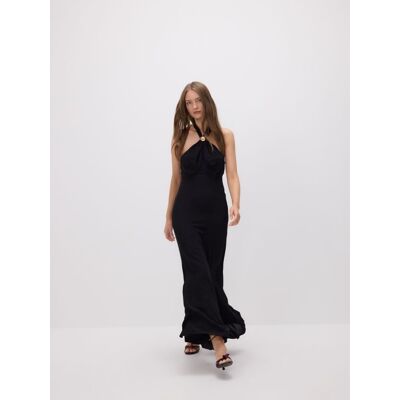 Reserved - Sukienka z dekoltem halter - czarny - female - Size: XS,S,M,L,XL Reserved - Sukienka z dekoltem halter - czarny - female - Size: XS,S,M,L,XL