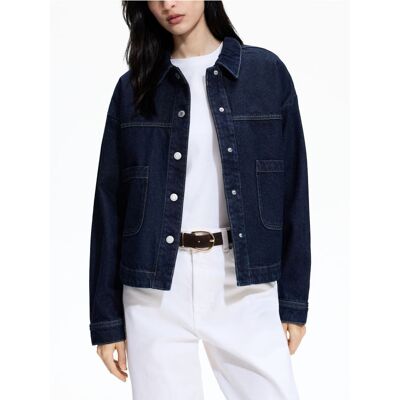 Reserved - Jeansowa kurtka - granatowy - female - Size: XS,S,M,L,XL Reserved - Jeansowa kurtka - granatowy - female - Size: XS,S,M,L,XL