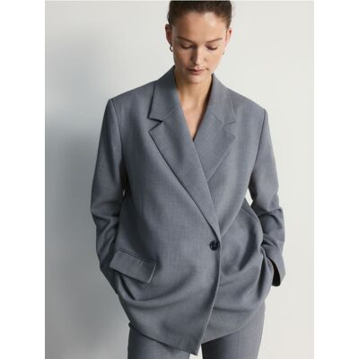Reserved - Marynarka oversize - ciemnoszary - female - Size: S,M,L Reserved - Marynarka oversize - ciemnoszary - female - Size: S,M,L