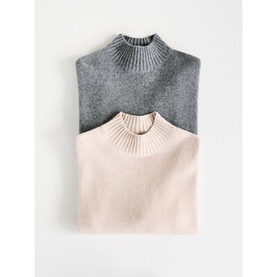 Reserved - Wełniany sweter - beżowy - female - Size: S,M,L,XL Reserved - Wełniany sweter - beżowy - female - Size: S,M,L,XL