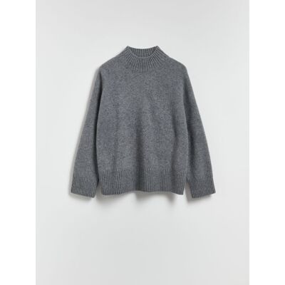 Reserved - Wełniany sweter - szary - female - Size: S,M,L,XL Reserved - Wełniany sweter - szary - female - Size: S,M,L,XL
