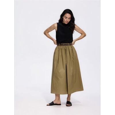 Reserved - Bawełniana spódnica midi - oliwkowy - female - Size: XS,S,M,L,XL,XXL Reserved - Bawełniana spódnica midi - oliwkowy - female - Size: XS,S,M,L,XL,XXL