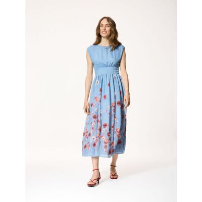 Reserved - Sukienka midi w kwiaty - wielobarwny - female - Size: XS,S,M,L,XL Reserved - Sukienka midi w kwiaty - wielobarwny - female - Size: XS,S,M,L,XL
