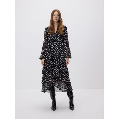 Reserved - Sukienka maxi w groszki - wielobarwny - female - Size: XS,S,M,L,XL Reserved - Sukienka maxi w groszki - wielobarwny - female - Size: XS,S,M,L,XL