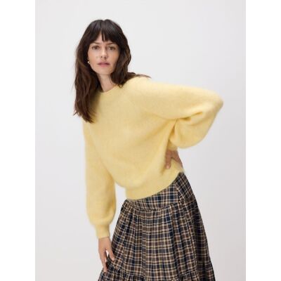 Reserved - Sweter z moherem - jasnożółty - female - Size: S,M,L Reserved - Sweter z moherem - jasnożółty - female - Size: S,M,L