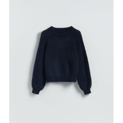 Reserved - Sweter z moherem - granatowy - female - Size: S,M,L Reserved - Sweter z moherem - granatowy - female - Size: S,M,L