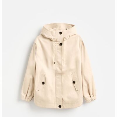 Reserved - Kurtka parka z kapturem - beżowy - female - Size: XS,S,M,L,XL,XXL Reserved - Kurtka parka z kapturem - beżowy - female - Size: XS,S,M,L,XL,XXL