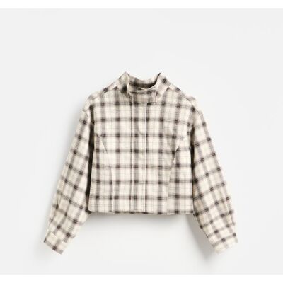 Reserved - Kurtka w kratę - wielobarwny - female - Size: XS,S,M,L Reserved - Kurtka w kratę - wielobarwny - female - Size: XS,S,M,L