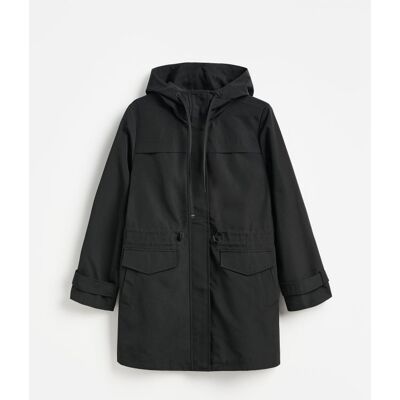 Reserved - Długa parka z kapturem - czarny - female - Size: XS,S,M,L,XL,XXL Reserved - Długa parka z kapturem - czarny - female - Size: XS,S,M,L,XL,XXL