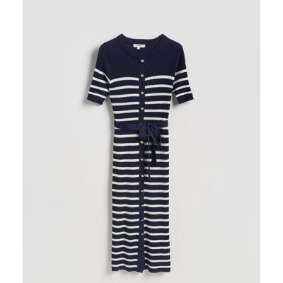 Reserved - Sukienka maxi z wiskozy - granatowy - female - Size: XS,S,M,L Reserved - Sukienka maxi z wiskozy - granatowy - female - Size: XS,S,M,L