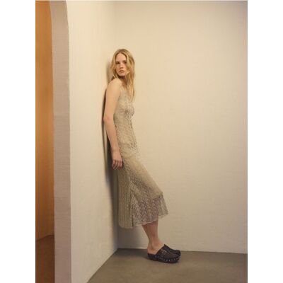 Reserved - Sukienka maxi z metaliczną nicią - wielobarwny - female - Size: XS,S,M,L Reserved - Sukienka maxi z metaliczną nicią - wielobarwny - female - Size: XS,S,M,L