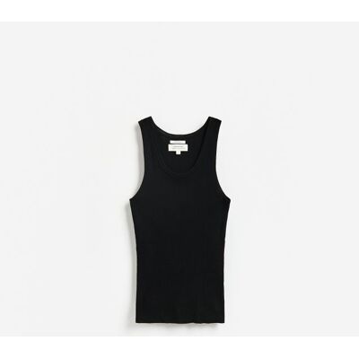 Reserved - Top z wełną i dodatkiem jedwabiu - czarny - female - Size: XS,S,M,L,XL Reserved - Top z wełną i dodatkiem jedwabiu - czarny - female - Size: XS,S,M,L,XL