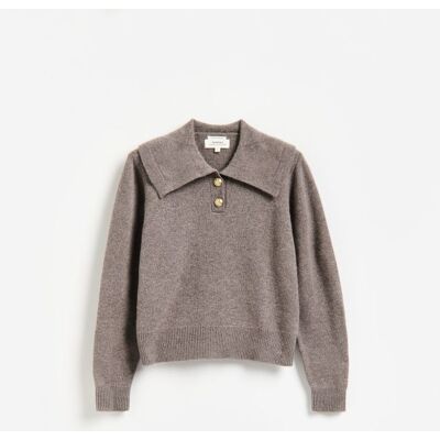 Reserved - Sweter z wełną i domieszką kaszmiru - beżowy - female - Size: XS,S,M,L,XL Reserved - Sweter z wełną i domieszką kaszmiru - beżowy - female - Size: XS,S,M,L,XL