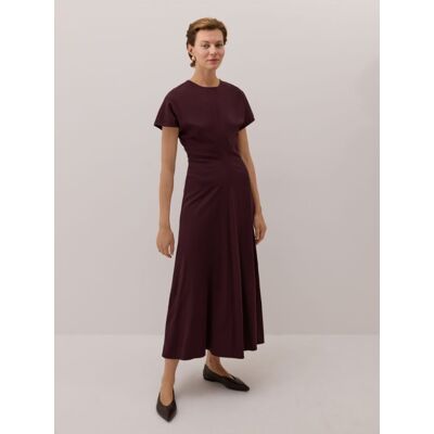 Reserved - Sukienka z wiskozy - mahoniowy - female - Size: XS,S,M,L,XL Reserved - Sukienka z wiskozy - mahoniowy - female - Size: XS,S,M,L,XL