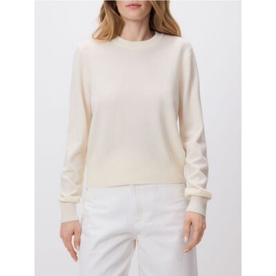 Reserved - Sweter z wełny merino - złamana biel - female - Size: XS,S,M,L,XL Reserved - Sweter z wełny merino - złamana biel - female - Size: XS,S,M,L,XL