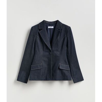 Reserved - Jeansowa marynarka - granatowy - female - Size: XS,S,M,L,XL Reserved - Jeansowa marynarka - granatowy - female - Size: XS,S,M,L,XL