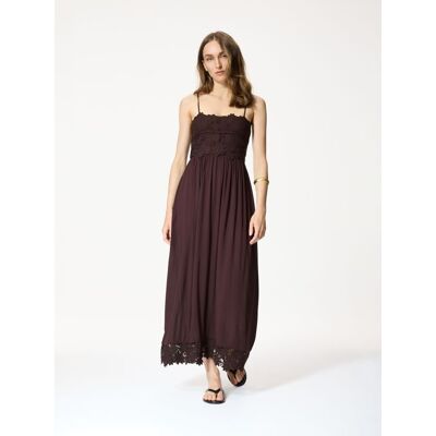Reserved - Sukienka maxi z wiskozy - brązowy - female - Size: XS,S,M,L,XL Reserved - Sukienka maxi z wiskozy - brązowy - female - Size: XS,S,M,L,XL