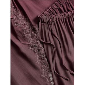 Reserved - Satynowa piżama z koronką - mahoniowy - female - Size: XS,S,M,L,XL,XXL Reserved - Satynowa piżama z koronką - mahoniowy - female - Size: XS,S,M,L,XL,XXL