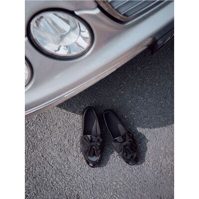 Reserved - Loafersy z kokardą - czarny - female - Size: 35,36,37,38,39,40,41,42 Reserved - Loafersy z kokardą - czarny - female - Size: 35,36,37,38,39,40,41,42