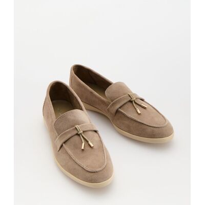 Reserved - Loafersy z owczej skóry - beżowy - female - Size: 35,36,37,38,39,40,41,42 Reserved - Loafersy z owczej skóry - beżowy - female - Size: 35,36,37,38,39,40,41,42