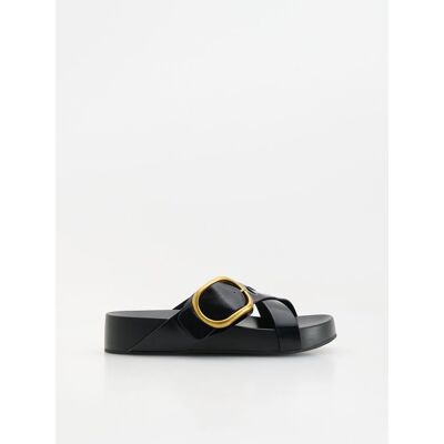 Reserved - Klapki z klamrą - czarny - female - Size: 35,36,37,38,39,40,41,42 Reserved - Klapki z klamrą - czarny - female - Size: 35,36,37,38,39,40,41,42
