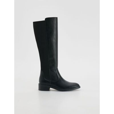 Reserved - Kozaki z elastyczną cholewką - czarny - female - Size: 35,36,37,38,39,40,41,42 Reserved - Kozaki z elastyczną cholewką - czarny - female - Size: 35,36,37,38,39,40,41,42