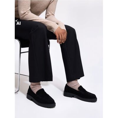 Reserved - Zamszowe loafersy - czarny - female - Size: 35,36,37,38,39,40,41,42 Reserved - Zamszowe loafersy - czarny - female - Size: 35,36,37,38,39,40,41,42