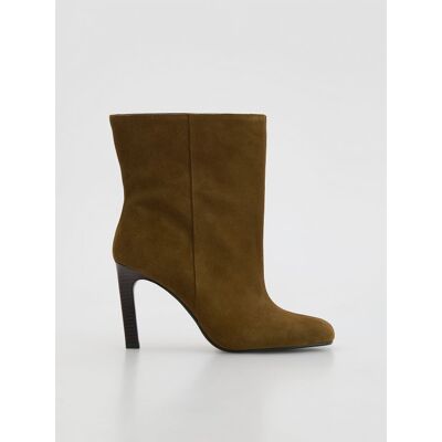 Reserved - Zamszowe botki na obcasie - beżowy - female - Size: 35,36,37,38,39,40,41,42 Reserved - Zamszowe botki na obcasie - beżowy - female - Size: 35,36,37,38,39,40,41,42