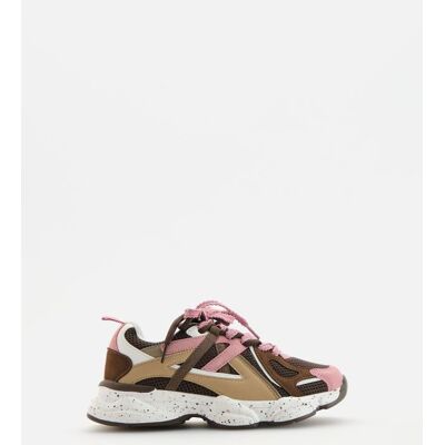 Reserved - Lekkie sneakersy z łączonych materiałów - brązowy - female - Size: 28,29,30,31,32,33,34,35,36,37,38,39 Reserved - Lekkie sneakersy z łączonych materiałów - brązowy - female - Size: 28,29,30,31,32,33,34,35,36,37,38,39