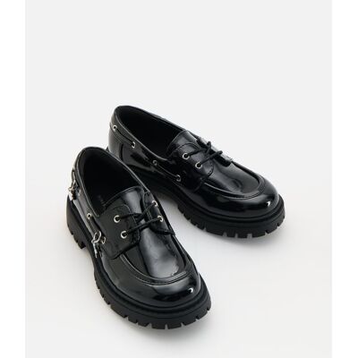 Reserved - Lakierowane loafersy - czarny - female - Size: 28,29,30,31,32,33,34,35,36,37,38,39 Reserved - Lakierowane loafersy - czarny - female - Size: 28,29,30,31,32,33,34,35,36,37,38,39
